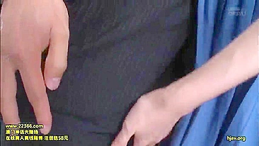 Busty Milf Julia Gropes Stranger in Bus until he cums on her Big Boobs