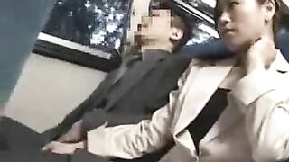 CFNM Groping on Bus by Girl and Guy in Tekoki