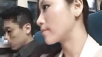CFNM Groping on Bus by Girl and Guy in Tekoki