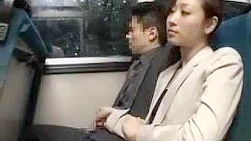 CFNM Groping on Bus by Girl and Guy in Tekoki