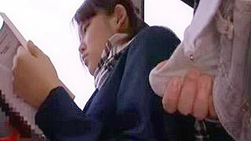 Japanese Student Assaulted on Bus by Maniac, Groped and Hard Fucked