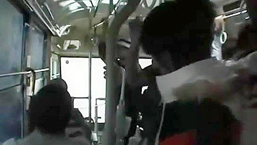 Stripping and Public Fucking on Bus