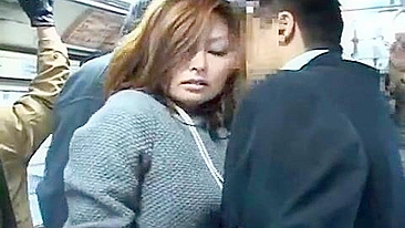 Japanese MILF Groped and Fucked in Bus