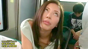 Miyuki Yokoyama's Nympho Slutty Behavior on Bus Ride Left Male Passengers Speechless