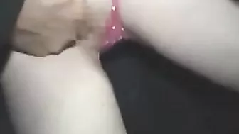 Blonde in Danger on Public Train Ride