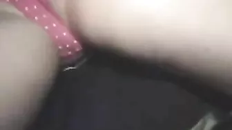 Blonde in Danger on Public Train Ride