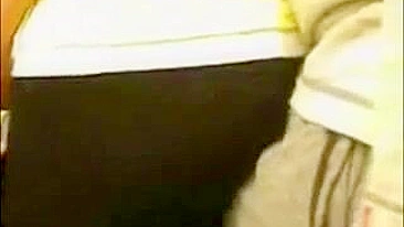 Stiff Cock Rubbing and Ass Grope on Bus