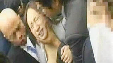 Asian Woman Groped By Two Men in Public Transportation, asian, woman, groped, public transportation