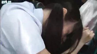 Pervert Gropes & Fucks Reluctant Japanese Teen on Public Bus.