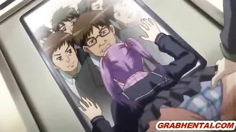 Busty Anime Girl Gets Groped and Fucked on Hentai Bus Ride, busty,  anime,  hentai,  nipples