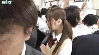 Public Sex on Bus in Japan - Guys Groping and Fucking Naive teen