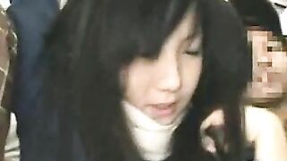 Schoolgirl Groped by Stranger on Crowded Train, Highly-Viewed Voyeur Video Features Asian Official Lady and Blowjob Sex Acts.