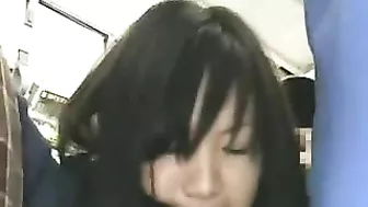 Schoolgirl Groped by Stranger on Crowded Train, Highly-Viewed Voyeur Video Features Asian Official Lady and Blowjob Sex Acts.
