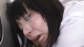 Japanese Schoolgirl Gets Publicly GangBanged on Bus