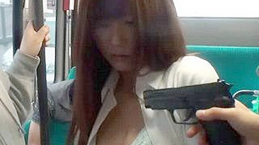 Japanese MILF Teacher Haruki Satou Gets Violated in Hijacked Bus at Gun point in front of terrified students