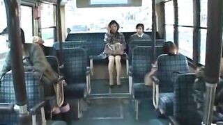 Japanese Mother and Daughter Encounter Maniac on Public Bus
