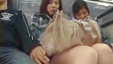 Japanese Mother and Daughter Encounter Maniac on Public Bus