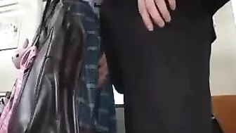 Japanese Schoolgirl Groped and Fucked in Public Bus - Teen Hardcore