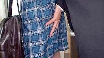 Japanese Schoolgirl Groped and Fucked in Public Bus - Teen Hardcore