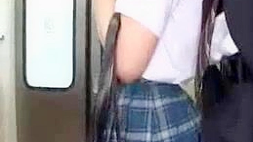 Japanese Schoolgirl Groped and Fucked in Public Bus - Teen Hardcore