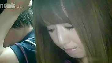 Akiho Yoshizawa Groped and Fucked in Public through a Hole in her ripped off pantyhose