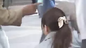 Japanese Office Lady Fingered on Bus in Free Adult Porn Video