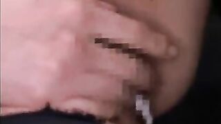 Japanese Girl in Black Pantyhose Nylon Sex on Bus