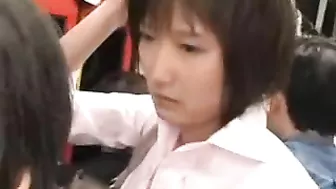 Groped and Jizzed in Public - Japanese Lady's Ordeal on a Bus