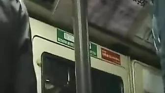Teen Fingering in Crowded Train