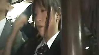 Teen Fingering in Crowded Train Teen Fingering in Crowded Train