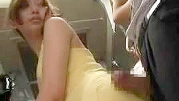 Young Shy Girl Groped on Train, Cumshot and Creampie