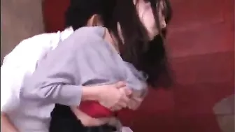 Japanese Teen Groped in Elevator and Publicly Fucked in Garage