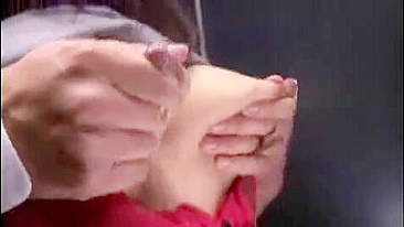 Japanese Teen Groped in Elevator and Publicly Fucked in Garage
