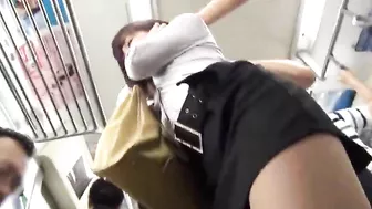 Japanese Girl Gets Intimate on Train with Multiple Partners
