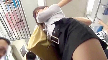Japanese Girl Gets Intimate on Train with Multiple Partners
