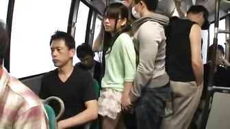 Japanese Teen Gangbanged in Bus