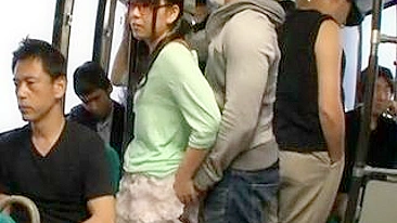 Japanese Teen Gangbanged in Bus