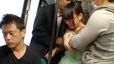 Japanese Teen Gangbanged in Bus