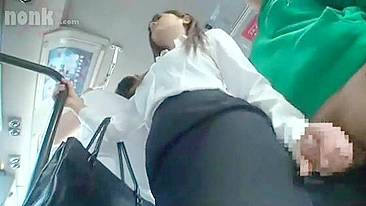 Haruki Satou Gropes and Exposes in Bus