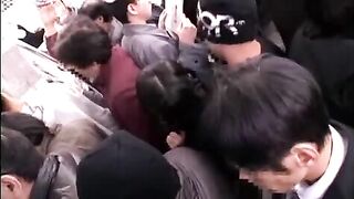 Japanese Teen Schoolgirl in Short Skirt Gets Roughly Fucked on Bus