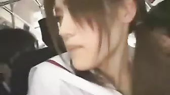 Japanese Schoolgirl Groped on Bus