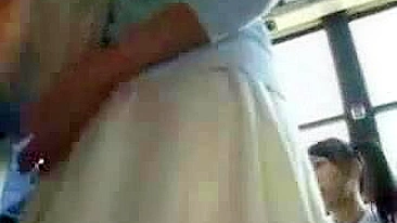 Mother Groped and Fucked on Bus with Daughter