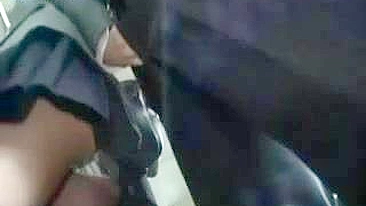 Japanese Teen Gets Blowjob on Bus