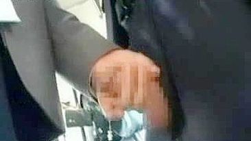 Japanese Teen Gets Blowjob on Bus