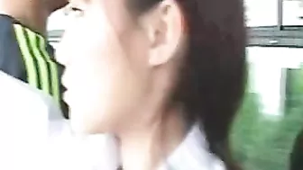 Japanese Teen Groped and Fucked in Bus