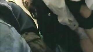 Young Japanese Girl Fingered in Train