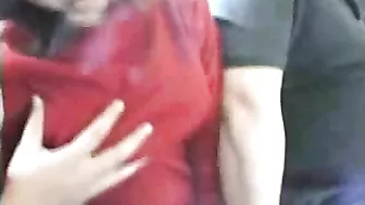 Japanese Woman Groped by Maniacs in Bus