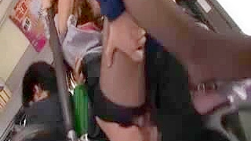 Japanese MILF Groped and Hard Fucked on Bus to Work