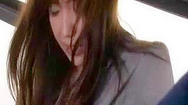 Japanese MILF Groped and Hard Fucked on Bus to Work
