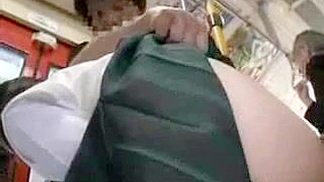 Public Train Sex - Young Woman Used for Chikan, Masturbation and Orgasm